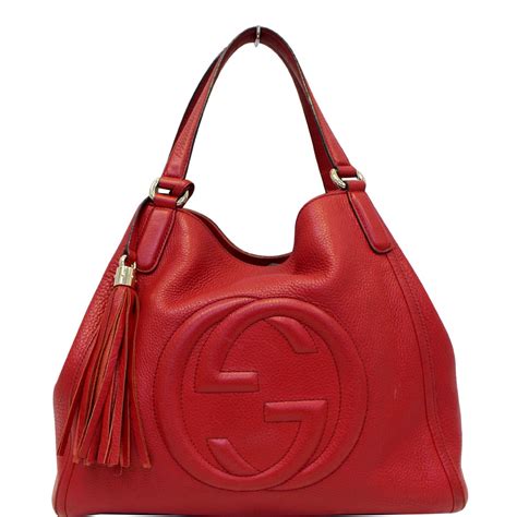 red gucci tote bag